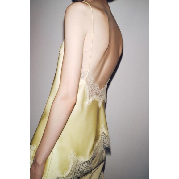 ZARA ZW COLLECTION LACE CAMISOLE TOP - Picture 4 of 9